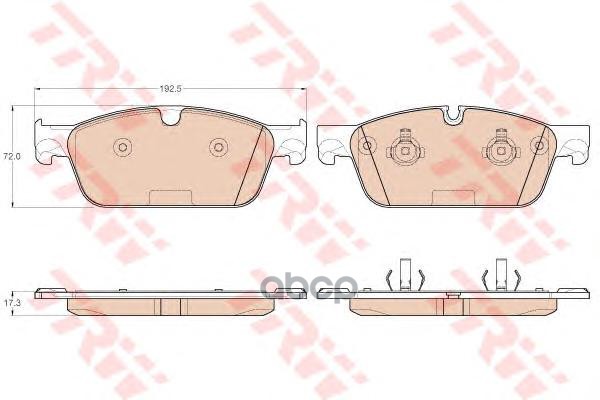 Колодки передние MERCEDES X166, W166 4-matic GDB1970 TRW арт. GDB1970