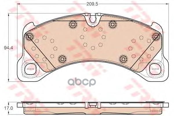 Колодки передние TRW GDB2004 TRW арт. GDB2004