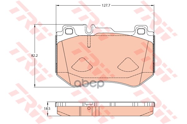 Колодки передние MERCEDES W205 SPORT GDB2078 TRW арт. GDB2078