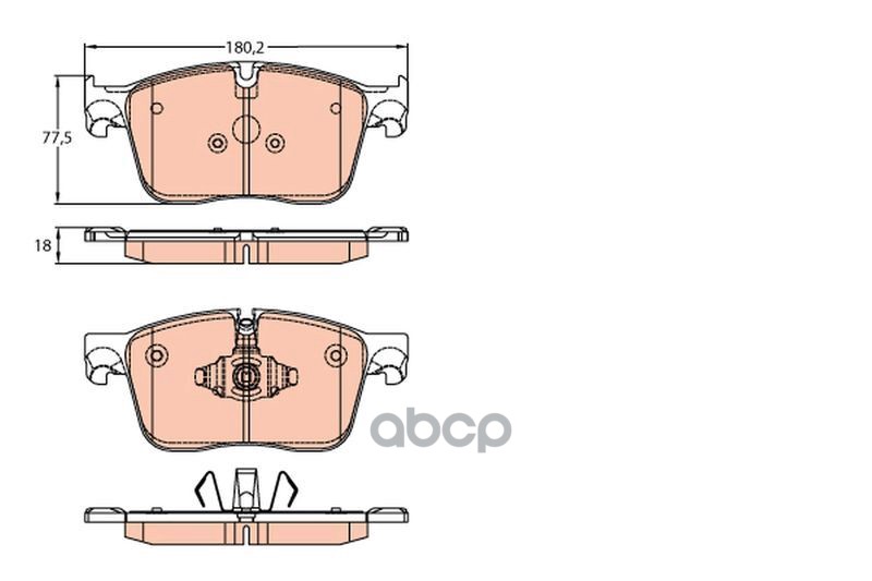 Колодки передние Jaguar XF, XE 3/15- GDB2145 TRW арт. GDB2145