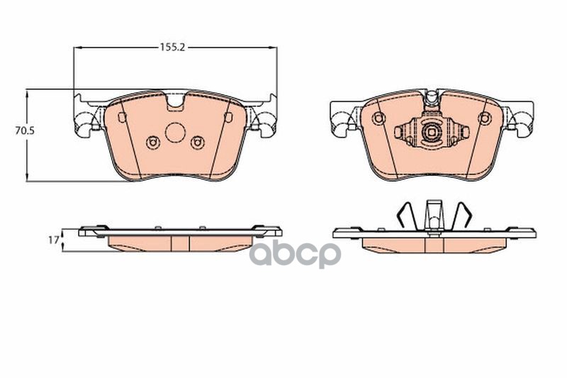 Колодки передние PEUGEOT 508 II GDB2193 TRW арт. GDB2193