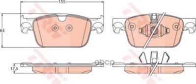 Колодки передние VOLVO S60 III, S90 II GDB2221 TRW арт. GDB2221