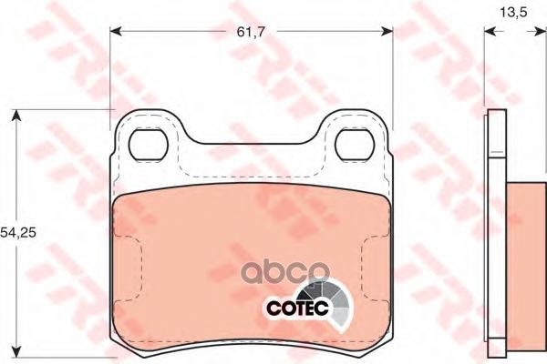 Комплект Дисковых Тормозных Колодок TRW арт. GDB294