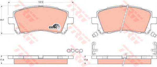 Колодки Тормозные Дисковые Передн Subaru: Forester 97-02, Impreza 94-00, Impreza 00-, Impreza Купе 95-00, Impreza Универсал 0...