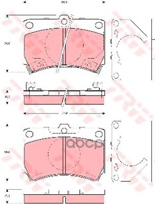 Колодки Тормозные Дисковые | Перед | TRW арт. GDB3252