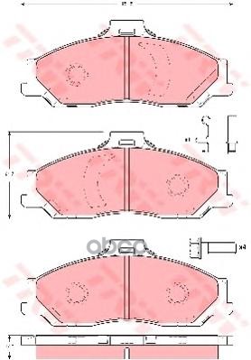 Колодки Тормозные Дисковые | Перед | TRW арт. GDB3353