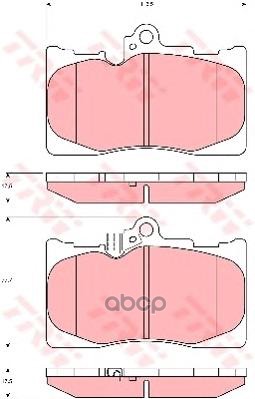 Колодки передние LEXUS GS250-450h (GRL1_,GWL1_), GS300-460 (GRS19_, UZS19_) GDB3398 TRW арт. GDB3398