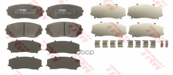 Колодки передние MAZDA CX-7 TRW GDB3471 TRW арт. GDB3471