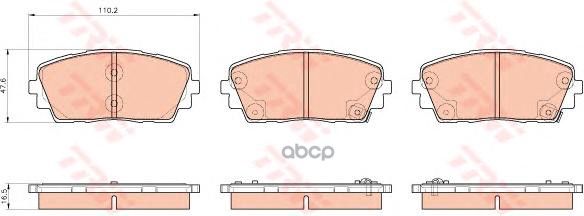 Колодки передние KIA Picanto II 2011-> TRW GDB3535 TRW арт. GDB3535