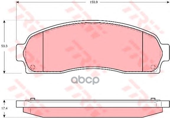 Колодки передние FORD Explorer (USA)/MAZDA B-Serie 98-> TRW GDB4131 TRW арт. GDB4131