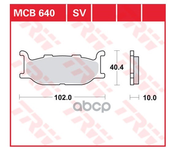 Колодки дисковые MCB640 TRW арт. MCB640