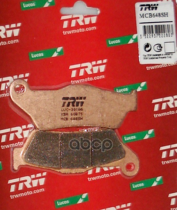 Колодки дисковые MCB648SH TRW арт. MCB648SH