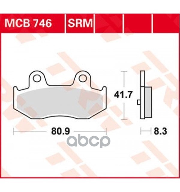 Колодки дисковые MCB746 TRW арт. MCB746