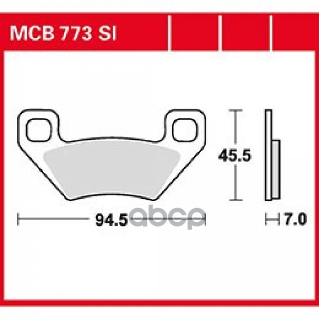 Колодки дисковые MCB773SI TRW арт. MCB773SI