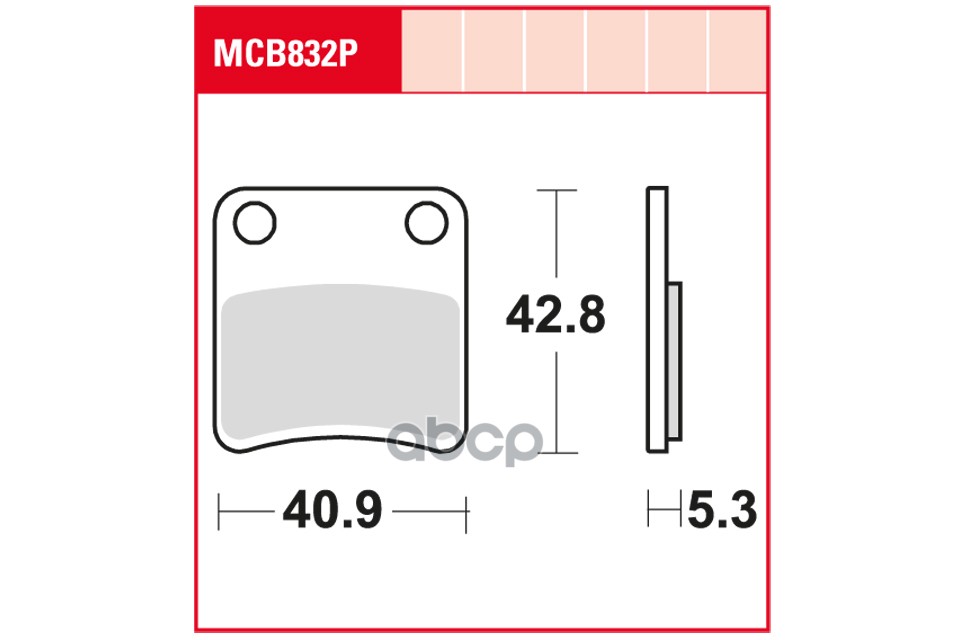 Колодки дисковые MCB832P TRW арт. MCB832P