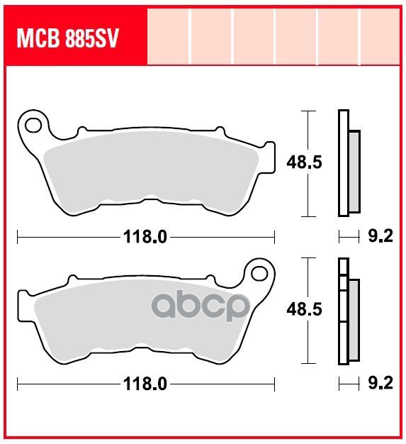 Колодки дисковые MCB885SV TRW арт. MCB885SV