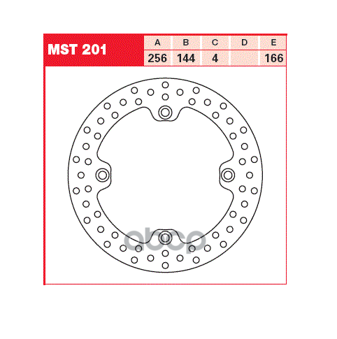 Диск тормозной MST201 TRW арт. MST201