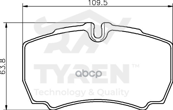 Колодки тормозные дисковые задние TYREN арт. TYR1213661