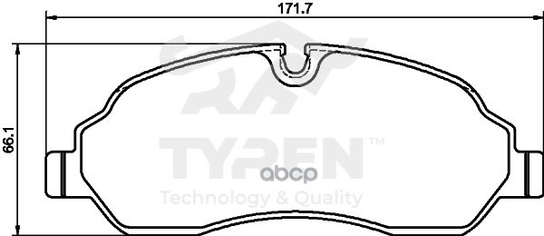 Колодки тормозные дисковые передние TYREN арт. TYR1213731