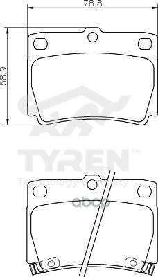 Колодки тормозные дисковые задние TYREN арт. TYR1214531