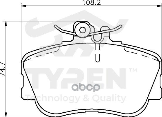 Колодки Тормозные Дисковые Передние TYREN арт. TYR1215161