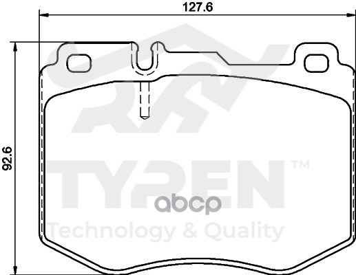 Колодки тормозные дисковые передние TYREN арт. TYR1215741