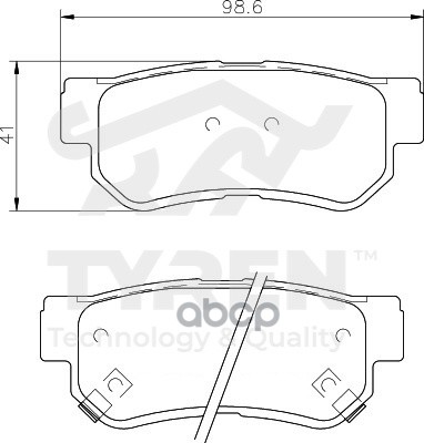 Колодки Тормозные Дисковые Задние TYREN арт. TYR1215941