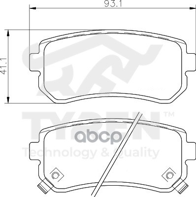 Колодки тормозные дисковые задние TYREN арт. TYR1216521