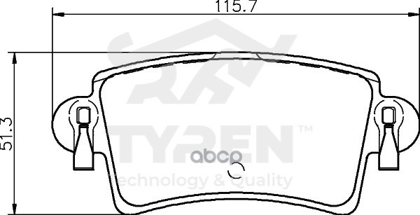 Колодки тормозные дисковые задние TYREN арт. TYR1216911