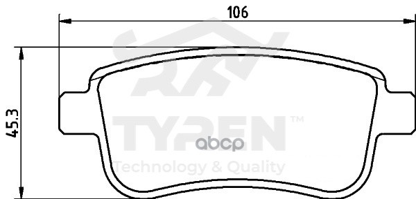Колодки тормозные дисковые задние TYREN арт. TYR1217911