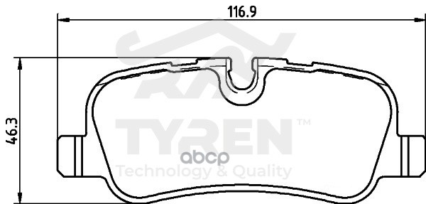Колодки тормозные дисковые задние TYREN арт. TYR1218251