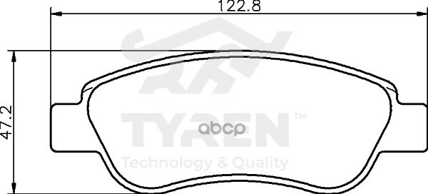 Колодки тормозные дисковые передние TYREN арт. TYR1218941