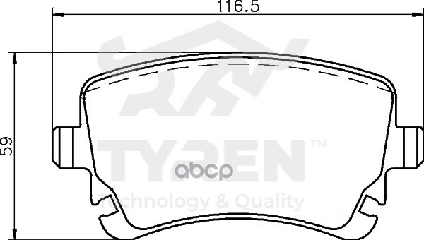 Колодки тормозные дисковые задние TYREN арт. TYR1219691