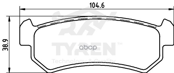 Колодки тормозные дисковые передние TYREN арт. TYR1220311