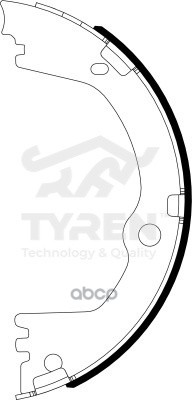 Колодки тормозные барабанные TYREN арт. TYR1412841