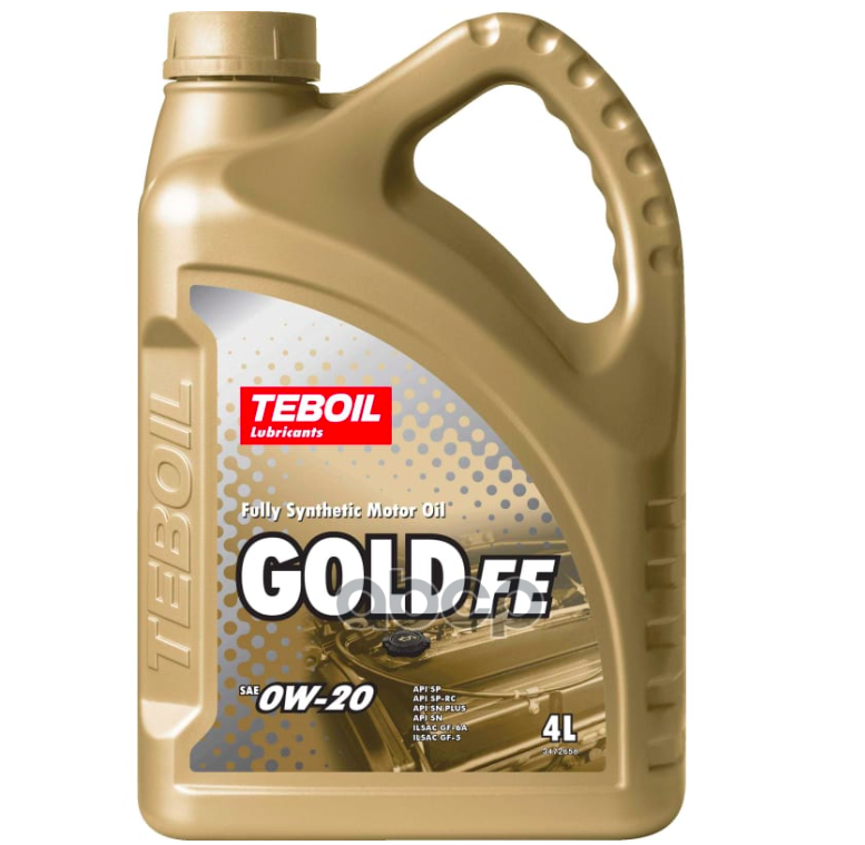 Teboil Масло моторное TEBOIL Gold FE 0W-20 синтетическое 4 л 3468067