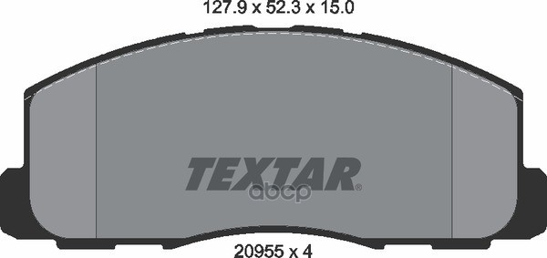 Колодки Тормозные Дисковые | Перед | Textar арт. 2095501