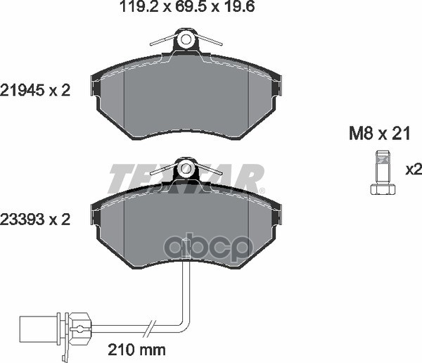 Колодки Тормозные Дисковые Передн Audi: A4 95-00, A4 00-07, A4 04-, A4 Avant 95-01, A4 Avant 00-04, A4 Avant 04-,  Vw: Passat...