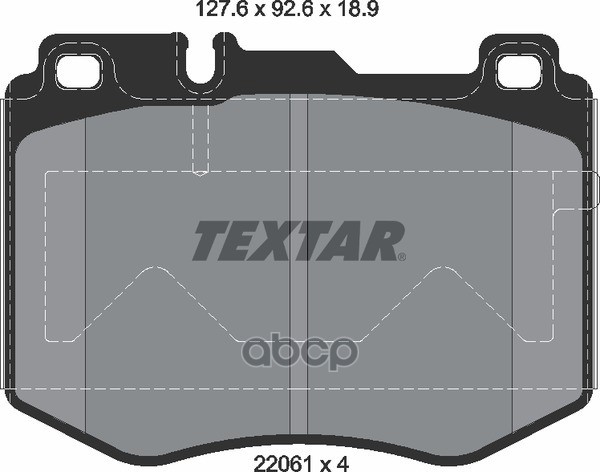 Колодки передние MB C-205 / E-213/238 / GLC-253/257 14-> TEXTAR 2206101 Textar арт. 2206101