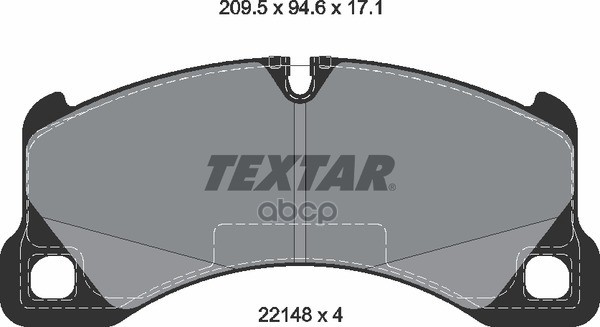 Колодки Тормозные Дисковые | Перед | Textar арт. 2214801