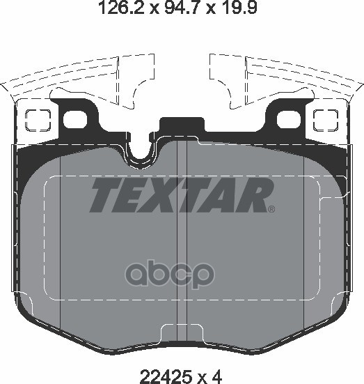 Колодки передние BMW 3(G20)/5(G30)/7(G11/G12)/X3 III/X4/X5 IV/X7 TEXTAR 2242501 Textar арт. 2242501