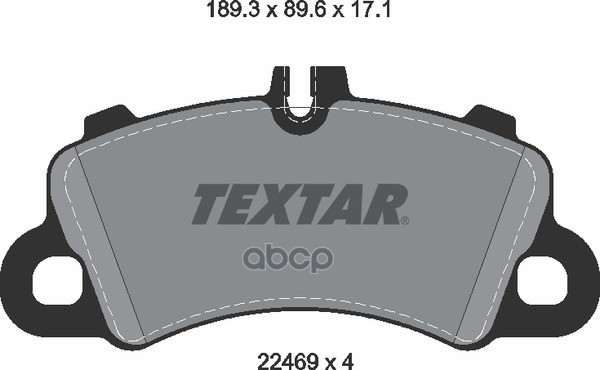 Колодки Тормозные Дисковые Передние Porsche Cayenne (9Ya), Cayenne Coupe (9Yb) 19- Textar арт. 2246903