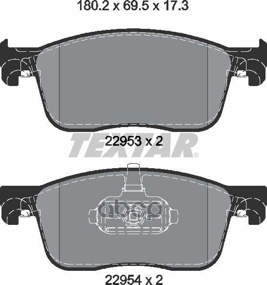 Колодки Передние Psa Jumpy Iii/Expert Iii 2016-> Textar 2259301 Textar арт. 2259301