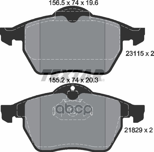 Колодки Тормозные Дисковые Передн Opel: Calibra A 92-97, Vectra B 95-02, Vectra B Хечбэк 95-03, Vectra B Универсал 96-03 С Пр...