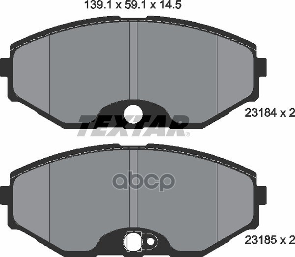 Колодки Тормозные Дисковые | Перед | Textar арт. 2318401