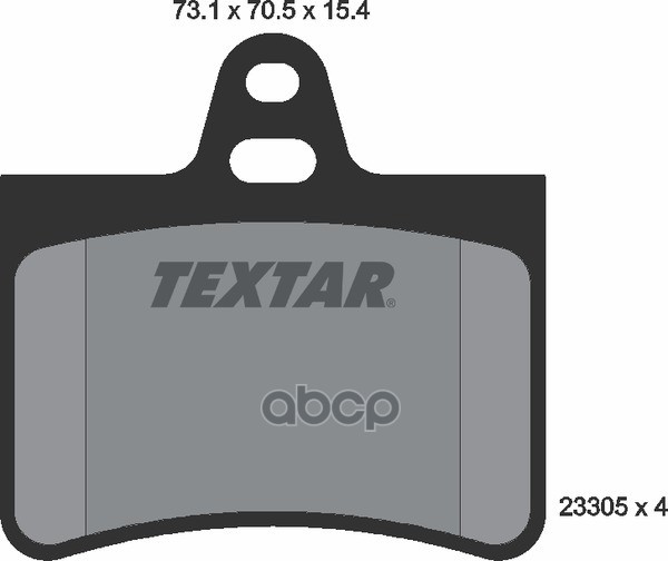 Колодки Тормозные Дисковые | Зад | Textar арт. 2330501