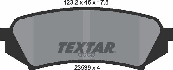 Колодки Тормозные Задние Textar 2353902 Textar арт. 2353902