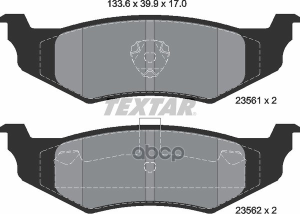 Колодки Тормозные Дисковые Задн Chrysler: 300 M 98-04, Cirrus 94-00, Neon Ii 99-, Pt Cruiser 00-, Pt Cruiser Кабрио 04-, Sebr...
