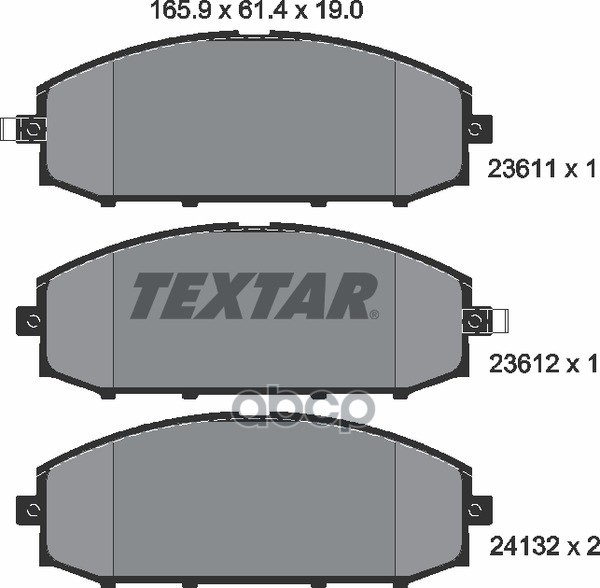 Колодки Тормозные Передние Textar 2361101 Textar арт. 2361101