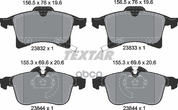 Снят С Производства Колодки Тормозные Дисковые Epad | Перед | Textar арт. 2383281